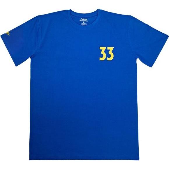 Dpi Merchandising, Maglietta, Maglietta Fallout ""Vault 33"" Blu, Blu, (M)