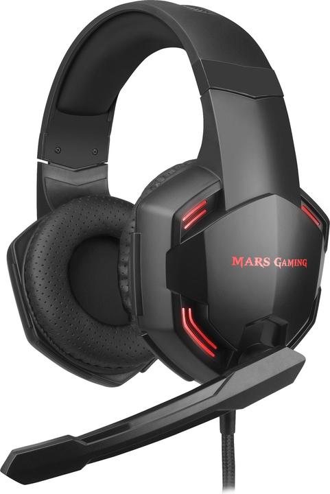 Mars Gaming Casque Micro Gamer Mhx Pro 7.1 (Noir/Rouge) (Cable)
