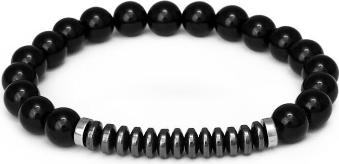 Immagine prodotto Beneto Bracciale di onice e ematite MINK145/20 (Ematite, Onice)