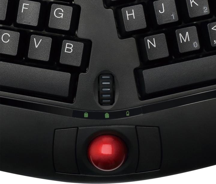 Actual product image Adesso Wireless Ergonomic Trackball (US, Cable)