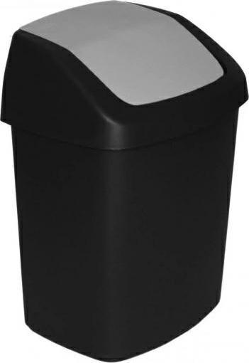 Produktbild Curver Kosz Na śmieci 15l /Czarny/ Srebrny (15 l)