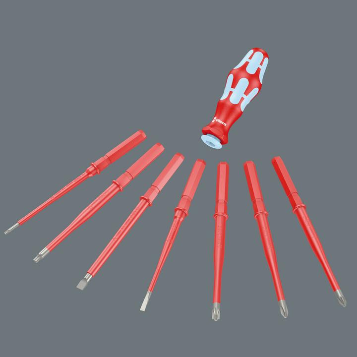 Produktbild Wera Kraftform Kompakt VDE Stainless 8 extra slim 1 Schraubendreher-Set 8teilig (Pin-torx)