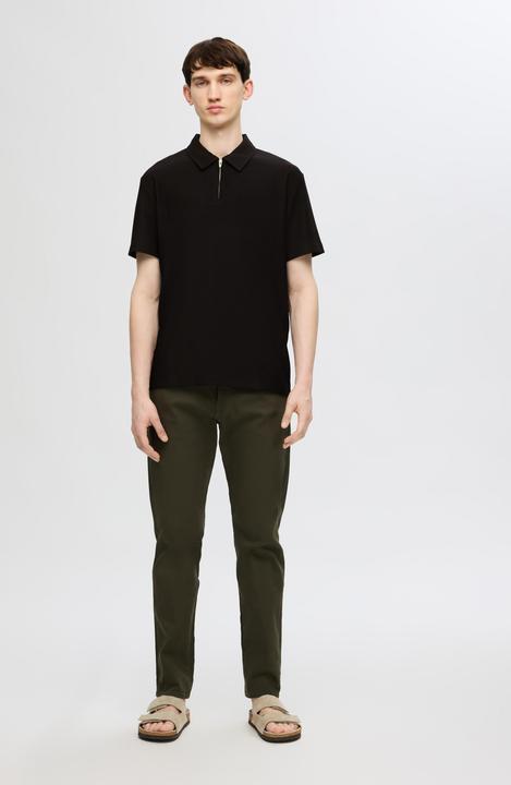 Immagine prodotto Selected Polo con mezza zip a pieghe (S)