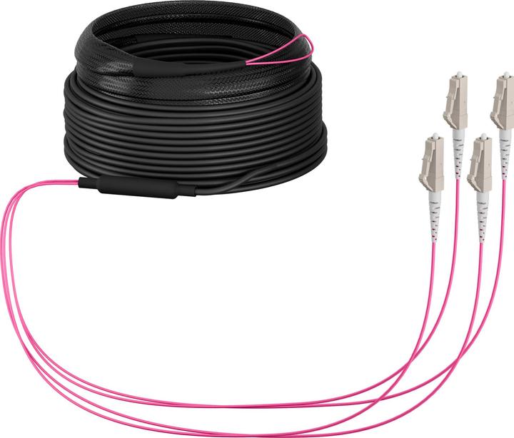 Produktbild EFB Elektronik Trunkkabel U-DQ ZN BH OM4 4G 1x4 LC-LC 10m Dca LSZH (10 m)