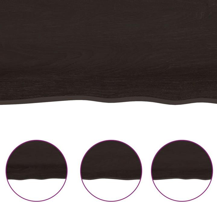 Immagine prodotto VidaXL Tischplatte 100x50x2 cm Massivholz Eiche Behandelt (100 x 50 x 2 cm)