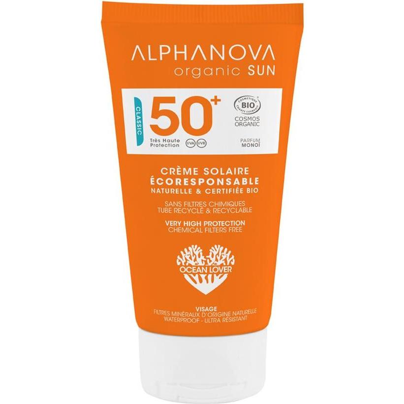 Alphanova, Sonnencreme, SUN Sonnencreme Bio SPF50+ ohne chemisches Filtergehäuse und Schlauch aus recycelten & recycelba...