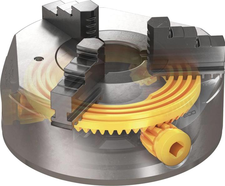 Actual product image Röhm 3-Backenfutter, DURO-M-250/3 KK6, ID 185507, Bohr- und Drehbacken
