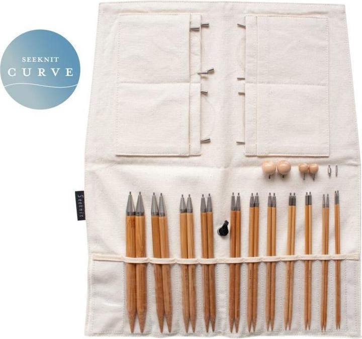 Seeknit Nadelset austauschbare Nadelspitzen Koshitsu Curve 2,50 - 10,00 mm 15 cm