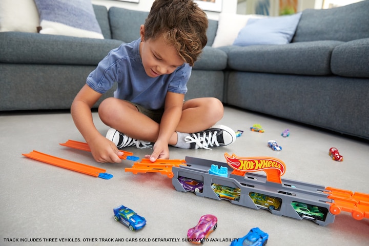 Image du produit Hot Wheels 2-in-1 Rennbahn-Transporter