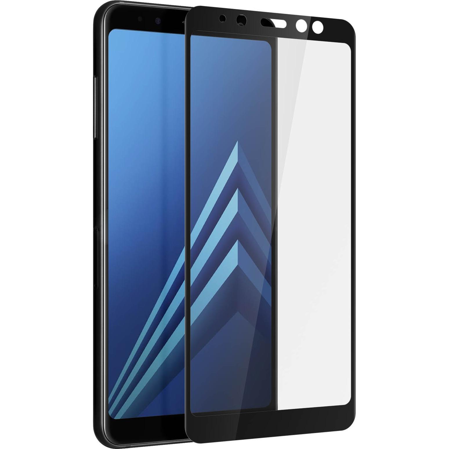 Avizar Panzerglas, Glas Schutzfolie, Schutzglas (1 Stück, Samsung Galaxy A8), Smartphone Schutzfolie, Schwarz