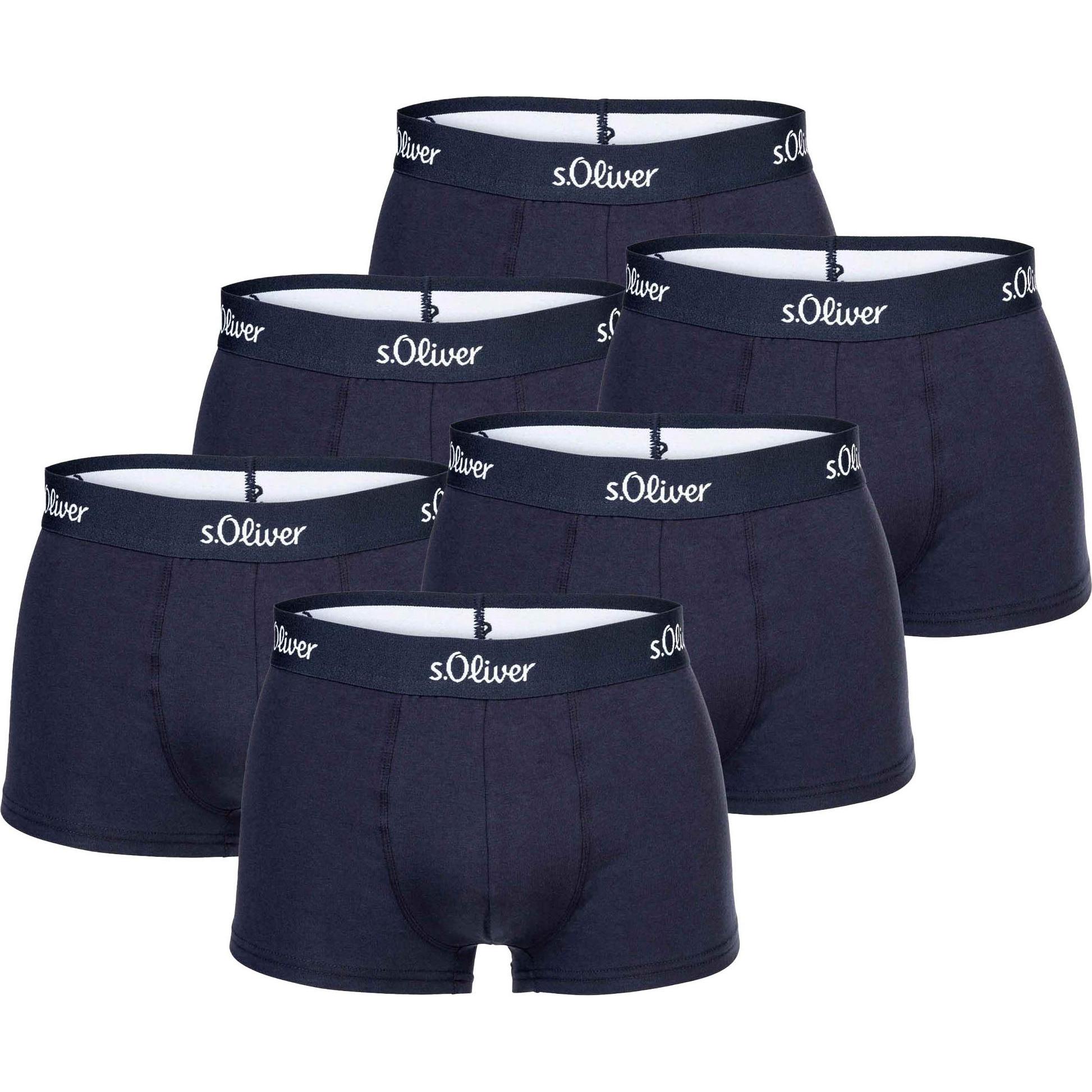 S.Oliver, Herren, Unterhosen, Boxershort Casual Stretch, Mehrfarbig, (XL, 6er Pack)