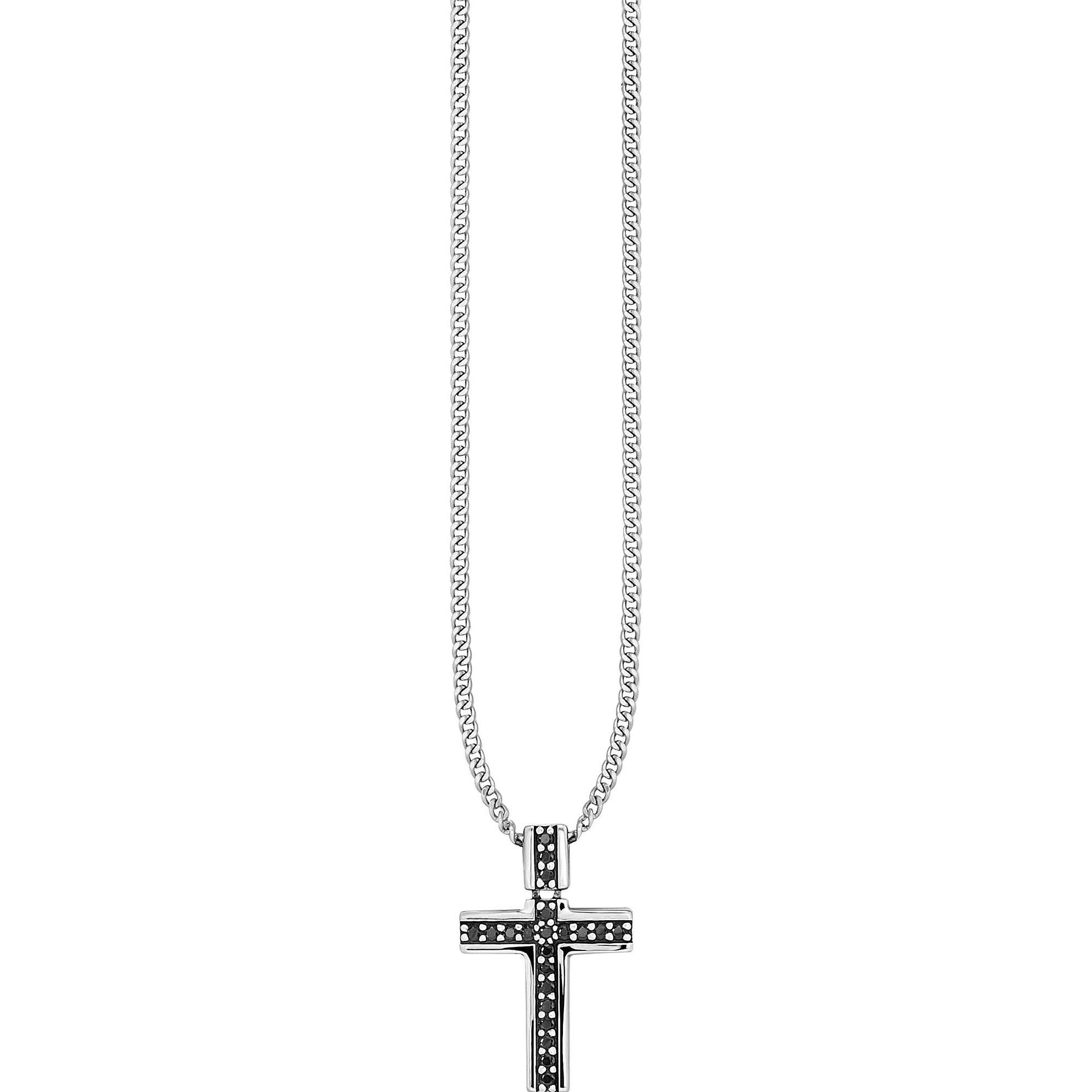 Caï, Halsschmuck, Kette, (925er Silber rhodiniert, 55 cm)