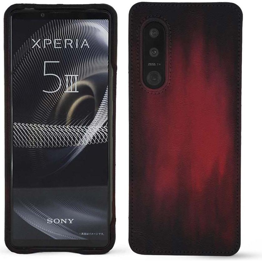 Noreve Lederschutzhülle (Sony Xperia 5 III), Smartphone Hülle, Rot