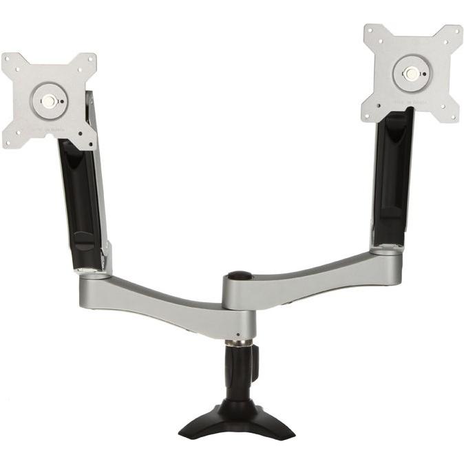 Thumbnail - Silverstone ARM Two Monitor Tischhalterung (Tisch, 24"), Monitor Halterung, Silber
