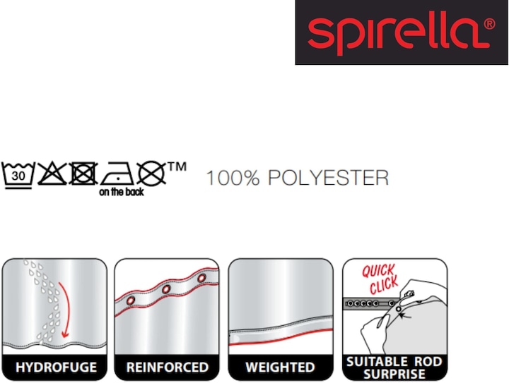 Actual product image spirella Primo (180 x 180 cm)