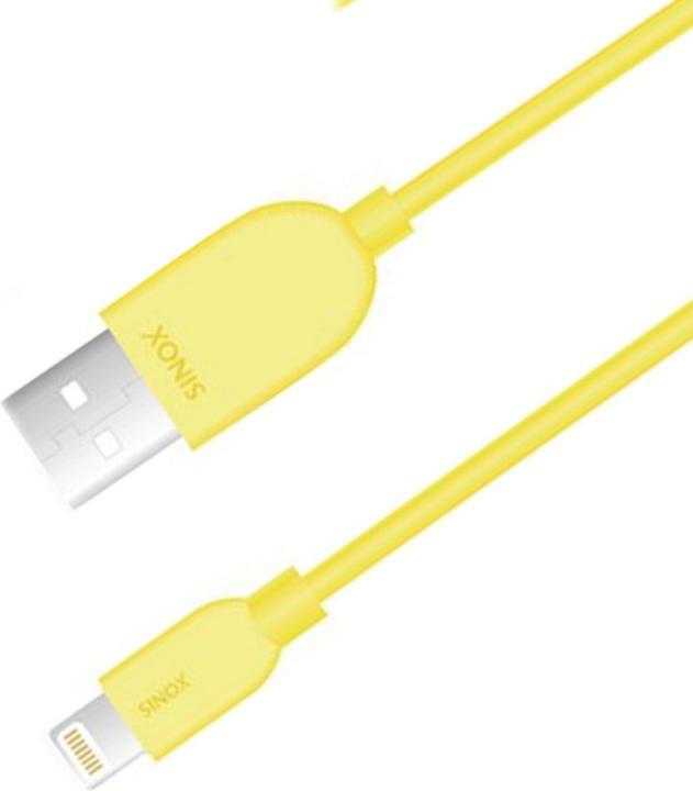 Immagine prodotto Sinox Cavo iMedia Lightning con chip originale Apple™. 2m. Gul (2 m, USB 2.0)