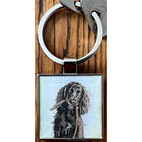 Alex Clark Art, Portachiavi, K38 Dog Sprout Schlüsselanhänger