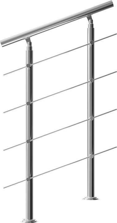 Monzana Stair railing (Easy-care brushed stainless steel)