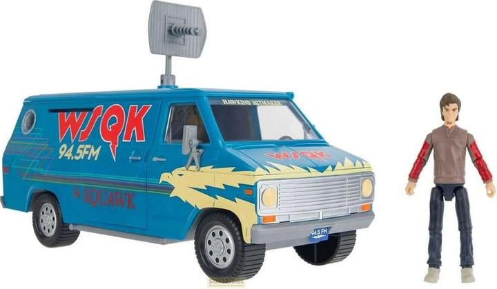 Produktbild Jazwares Stranger Things World Of Figure & Vehicle Fahrzeug mit Actionfigur The Squawk van Playset with Steve