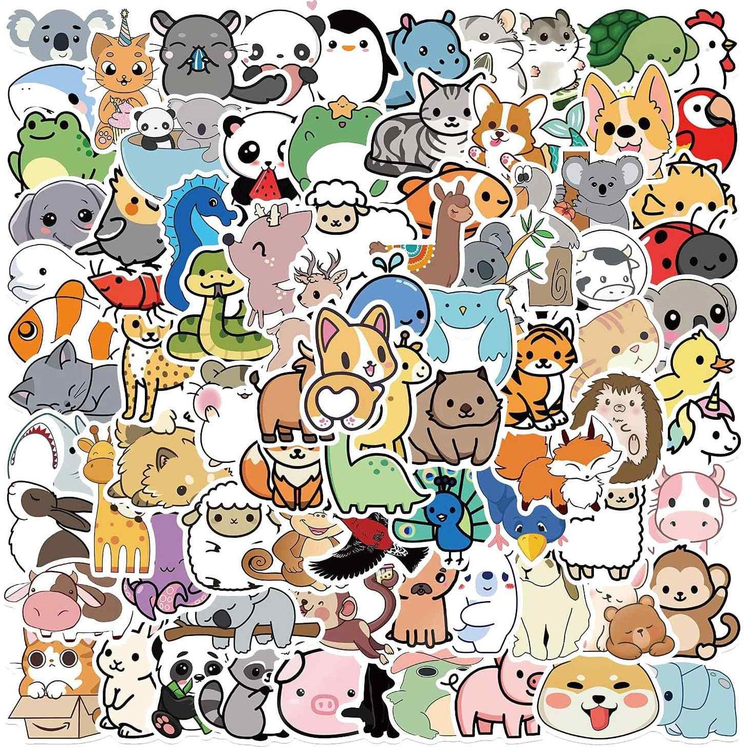 JTI, Sticker, Mega-Packung mit Aufklebern - Tiere