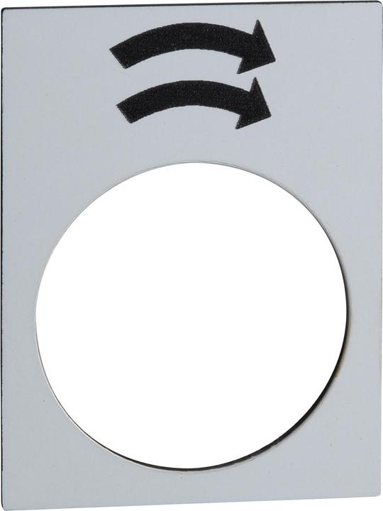 Produktbild Schneider Electric Bezeichnungsschild, 30x40mm, weiss, ZB2BY4920