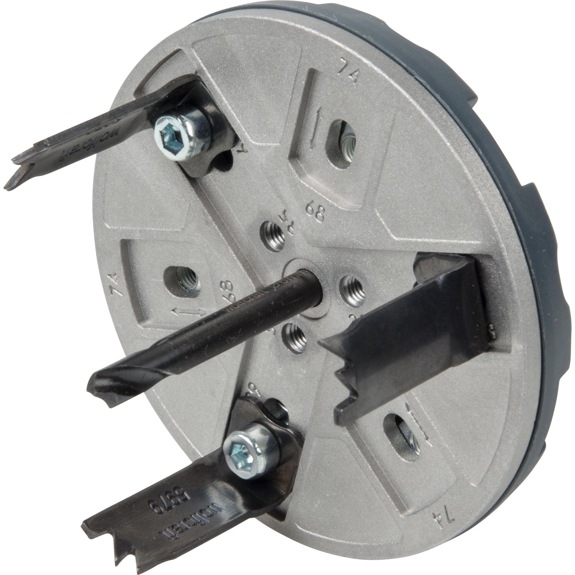 wolfcraft, Lochsäge, Lochsäge verstellbar, Elektro (35 mm, 83 mm, 76 mm, 68 mm, 65 mm, 74 mm)