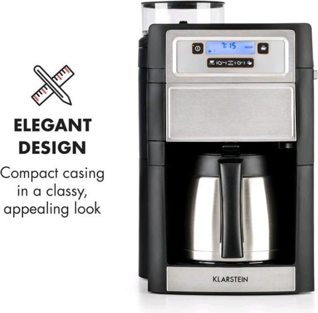 Klarstein Aromatica II Thermo Kaffeemaschine Silber