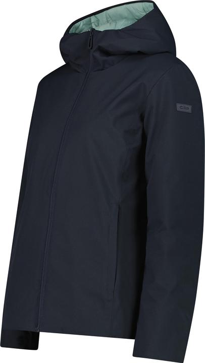 Actual product image CMP Campagnolo Women's reversible zip-up waterproof hooded jacket (M)