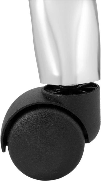 Produktbild Physa Sattelstuhl Sattelhocker mit Lehne Rollhocker Grau, Silbern höhenverstellbar