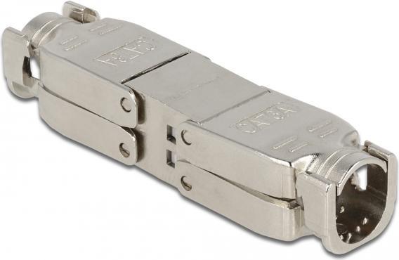 Produktbild Delock Verbinder für Netzwerkkabel Cat.6A STP werkzeugfrei (STP, CAT6a, 0.06 m)