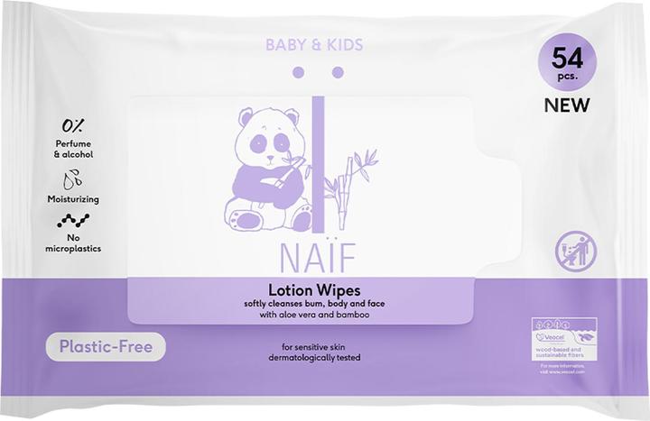 Naïf lingettes lotion pour bébés sans plastique (432 pièce(s))