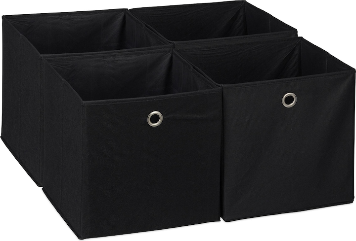 Immagine prodotto Relaxdays 4x scatola-da-scaffale (30 x 30 x 30 cm, 26 l)