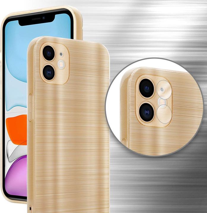 Actual product image Cadorabo Case for Apple iPhone 11 in TPU Brushed Camera Protection LM160 Style (Apple iPhone 11)