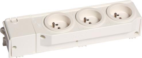 Hager HAG VZ00ASF Socket outlet with pin contact, 3-way rotatable, screwed, top-hat rail mo