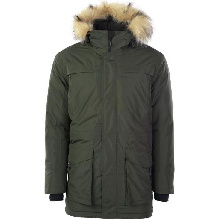 Hi-Tec, Uomini, Giacche Invernali, Lascia Che La Giacca A Inchiostro Nero, Verde, (Xxl)