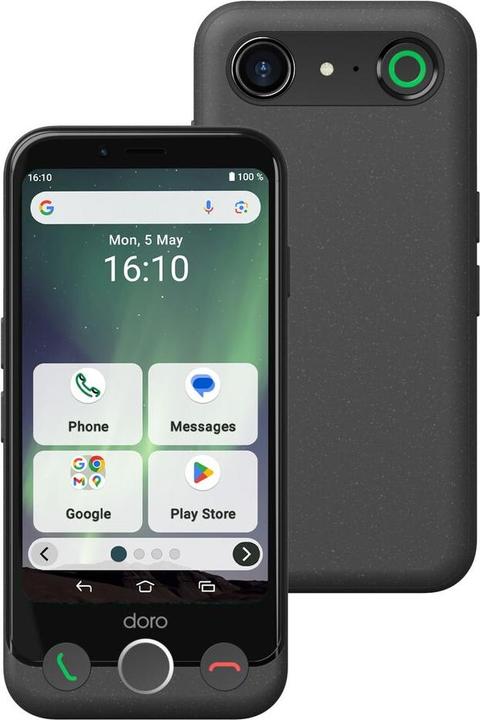 Doro Aurora A10 / WCS graphit (64 GB, Graphite, 4.50", Dual SIM, 4G)