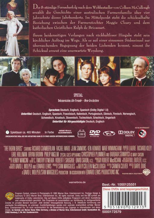 Actual product image The Thorn Birds What Women Watch (DVD, 1983, German, Spanish, English)