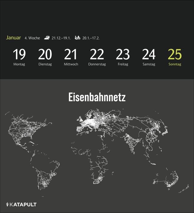 Produktbild Harenberg Katapult Postkartenkalender 2026 - 53 Infografiken, die deine Sicht auf die Welt verändern