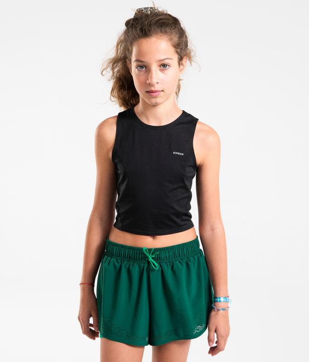 Kiprun Laufshorts Mädchen atmungsaktiv - Dry + 900 grün