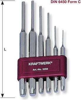 Actual product image Kraftwerk 6-p. pin punch set