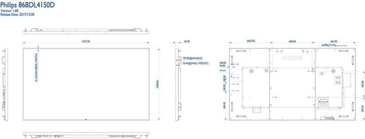Produktbild Philips 86BDL4150D/00 Public Display (3840 x 2160 Pixel, 86")