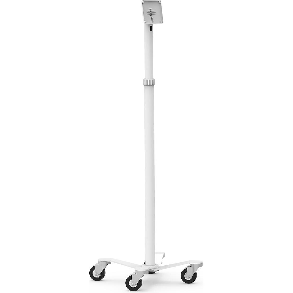 Maclocks Rise Freedom - Rolling Floor Pole Stand - White, Tablet Halterung, Weiss