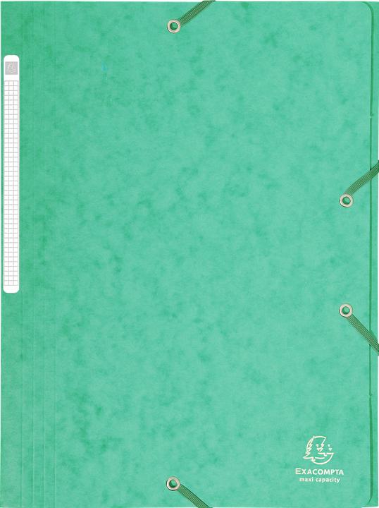 Image du produit Exacompta Chemise à élastique Presspan fermeture élastique vert (A4, 1x)