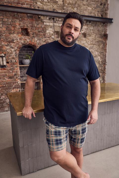 Produktbild Men+ Schlafanzug, kurze Form, Karo-Hose (3XL)