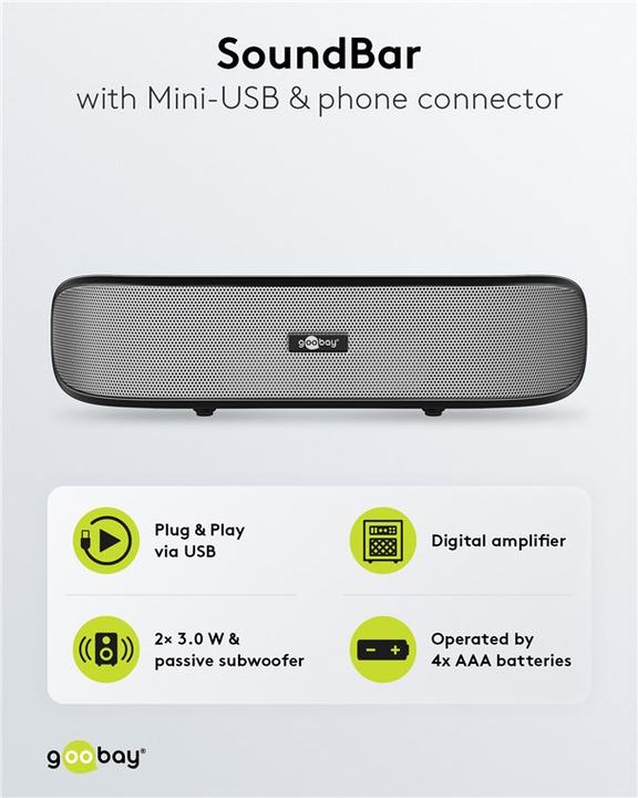 Actual product image Goobay SoundBar (2.0 Channel)
