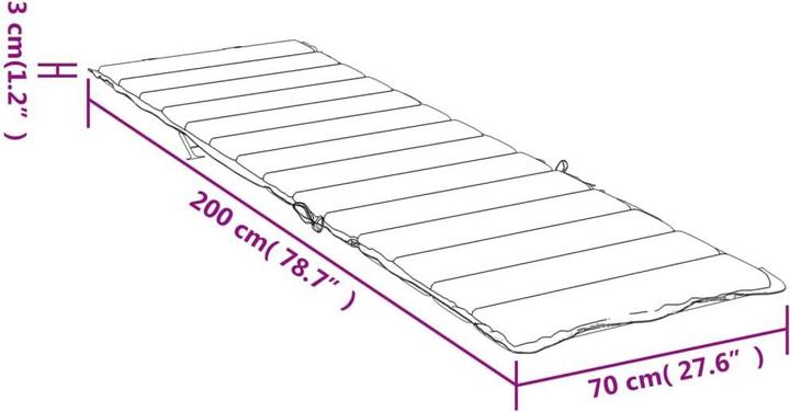 Immagine prodotto VidaXL Hayder (200 x 70 x 3 cm)