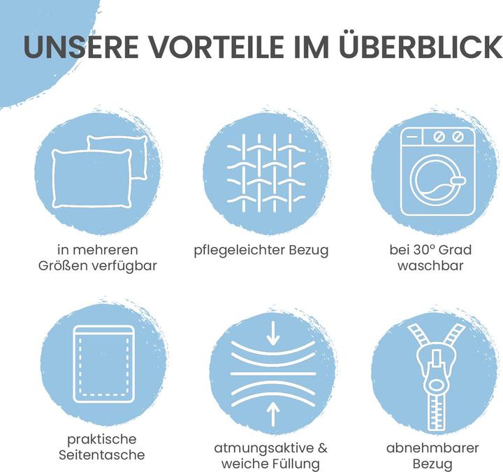 Actual product image Aktivshop Bett- und Rückenstützkissen >Sand< 180cm (100 x 20 x 50 cm)