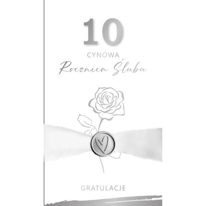 Armin Style, Biglietto di auguri + Carta da lettere, Hochzeitstagskarte 10 - Blech