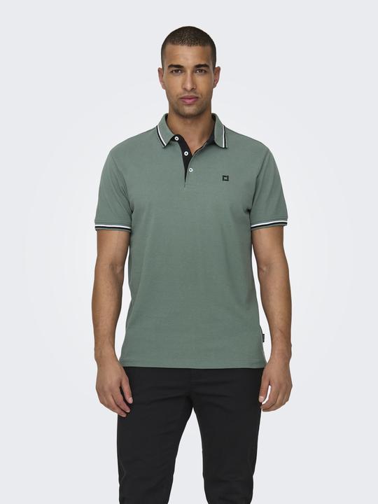 Produktbild Only & Sons Normal geschnitten Polokragen Poloshirt Polo (S)