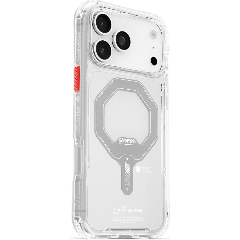 Skinarma Saido Case for iPhone 17 Pro Max Magnetic Charging Transparent (Apple iPhone 17 Pro Max), Cover smartphone, Trasparente